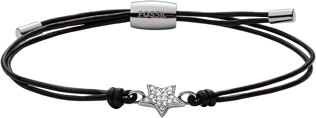 Thumbnail 6 de Fossil Damenarmband aus Edelstahl oder Halbedelstein mit Roségoldfinish und Schiebeverschluss