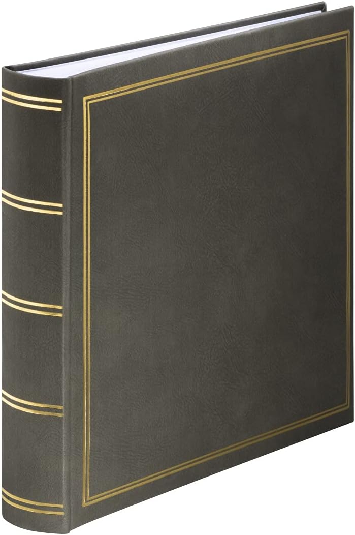 Hama London jumbo photo album (30 x 30 cm) with 80 white pages for up to 320 photos – Grey