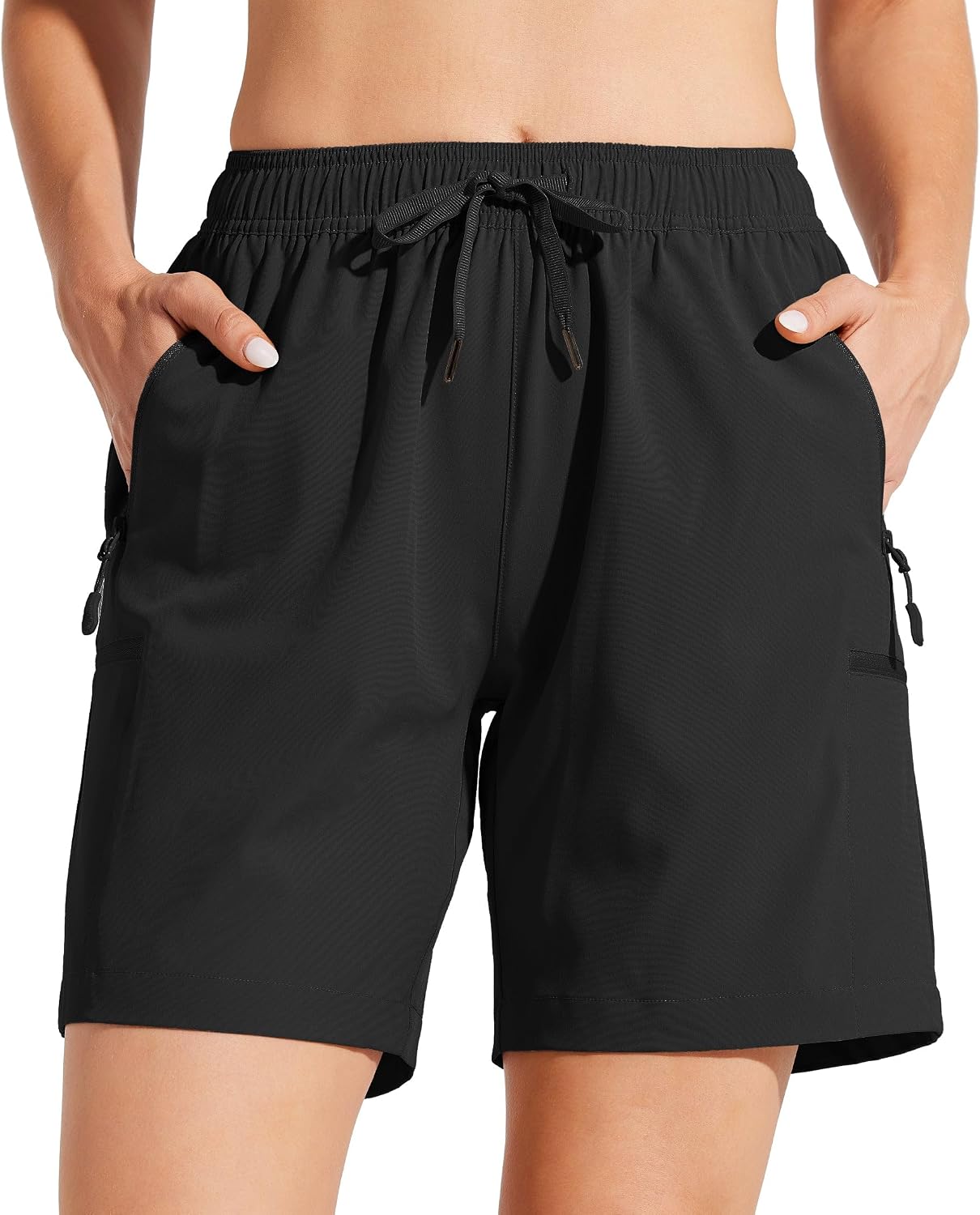Detalle 2 de Willit Women's 5''/7'' Hiking Cargo Shorts — Lightweight, Quick-Dry, Sun-Protective with Zip Pockets