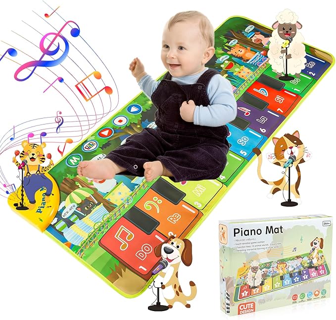 Imagen de Carehabi Alfombra Piano Bebe - Juguete Musical y Regalo 🎹 en OfertitasTOP