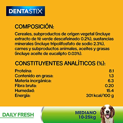 Detalle 1 de Pedigree Dentastix Fresh Snack dental para perros medianos 10 paquetes