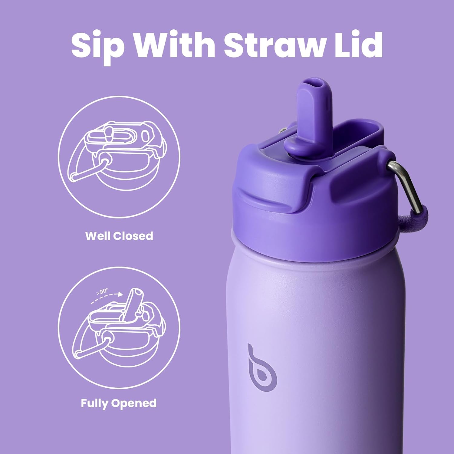 Detalle de BOTTLE BOTTLE Stainless Steel Kids Water Bottle 470ml ๐ฐ