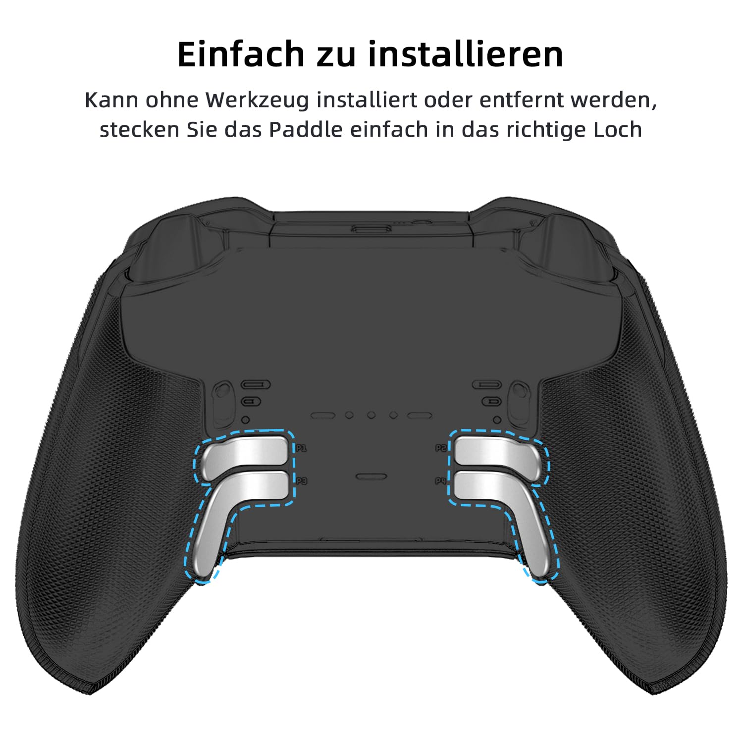 Detalle 2 de Mcbazel 4 Stück Metall Trigger Paddles für Xbox Elite/Elite Series 2 Controller