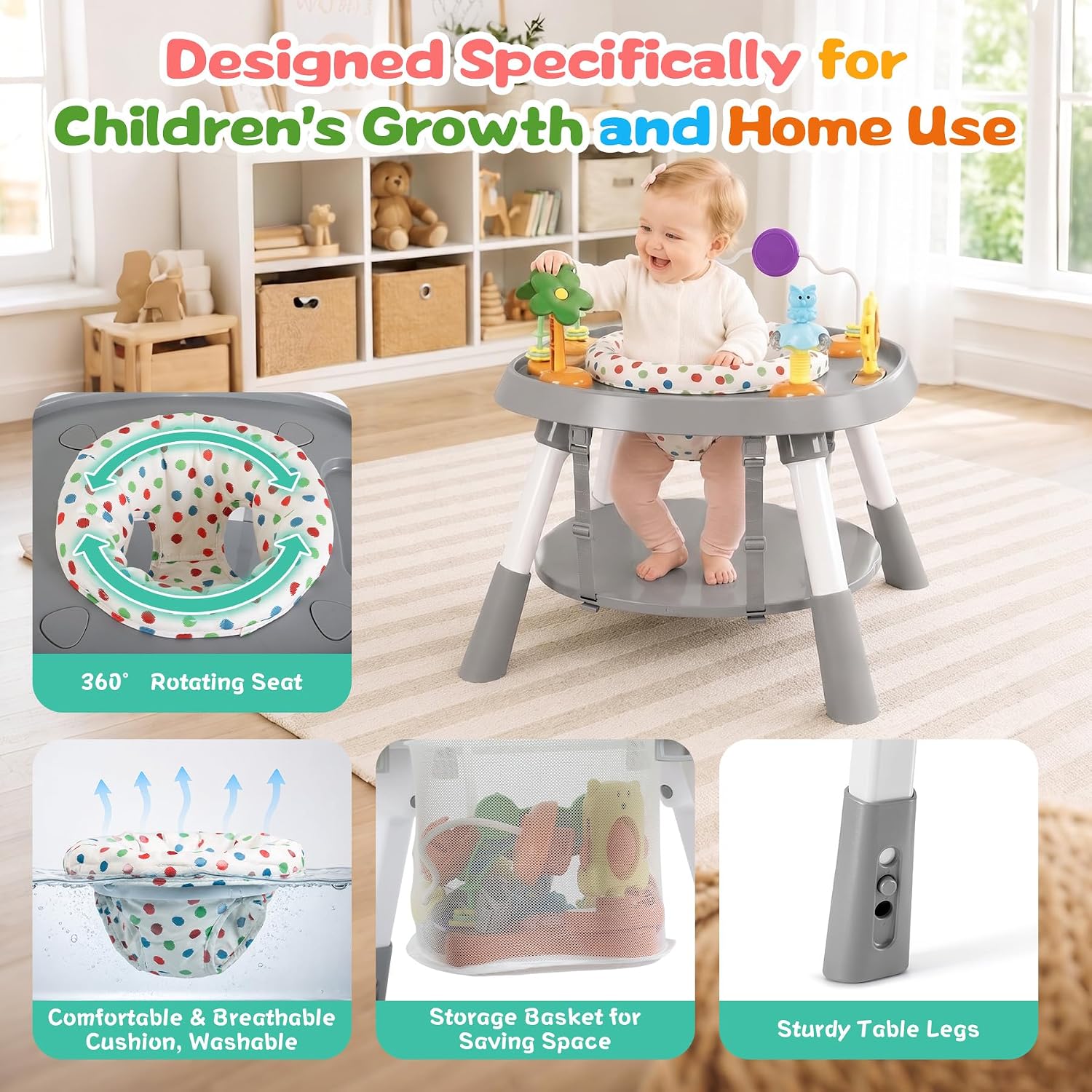 Detalle 2 de Baby Activity Center, Gray