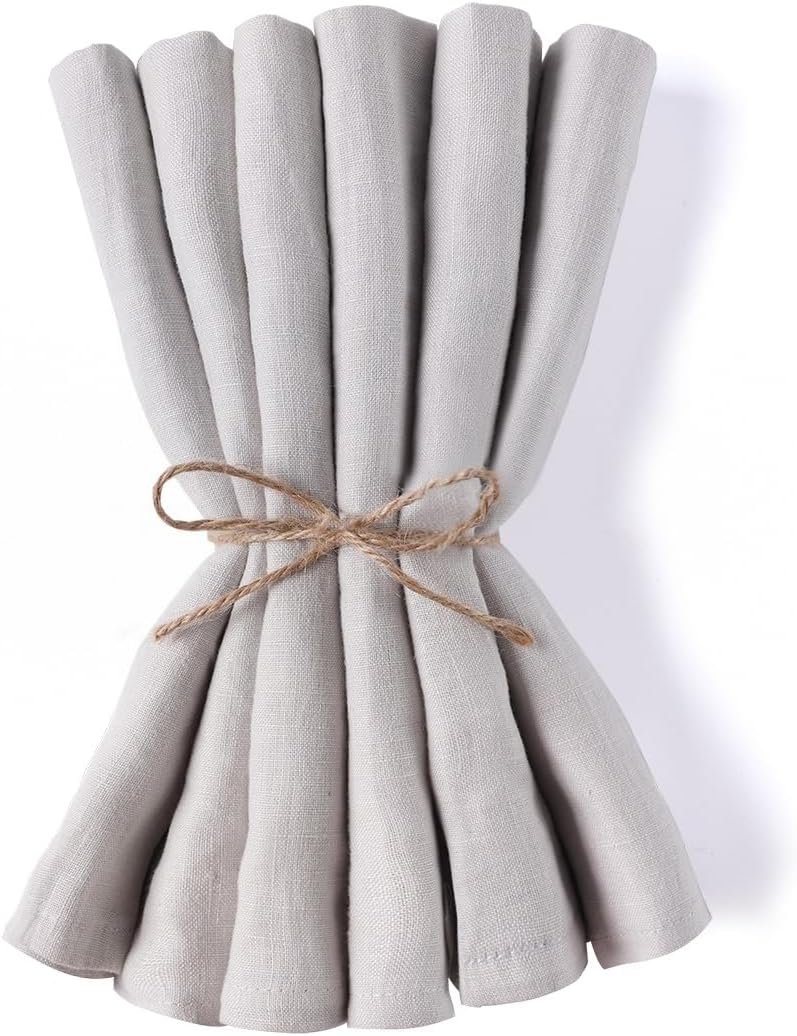NCEDN Linen Napkins 45cm Set of 6