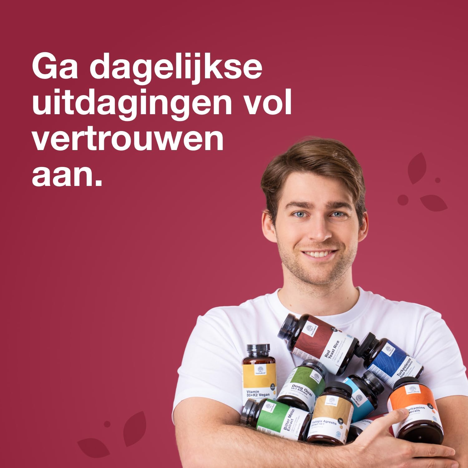 Thumbnail 6 de HealthyWorld IJzer Bisglycinaat tabletten 40 mg met vitamine C, 240 stuks