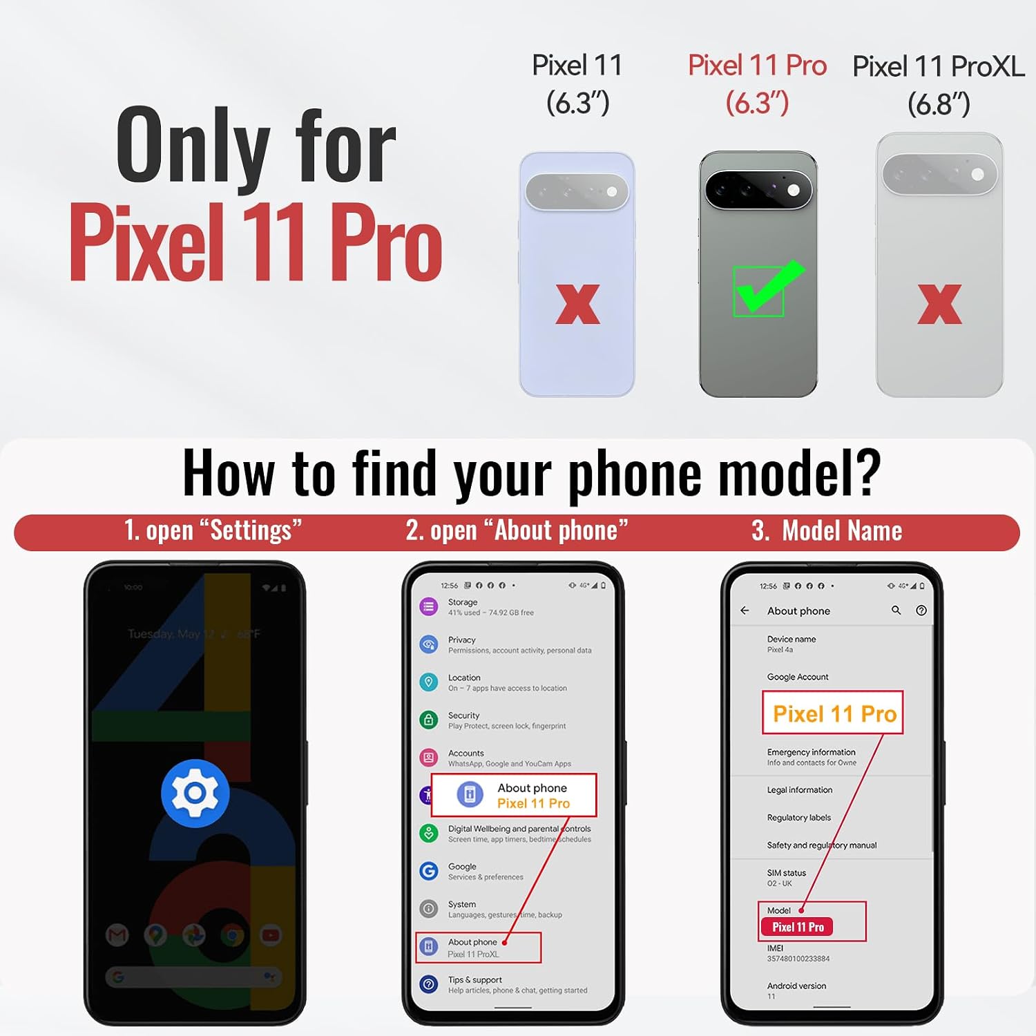 Detalle 2 de Taneny phone case for Google Pixel 11 Pro