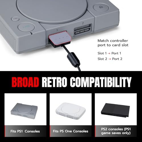 Thumbnail 2 de Mcbazel Scheda di Memoria da 4MB per PS1 e PS One – 60 blocchi, salvataggi veloci e compatibilità PS2