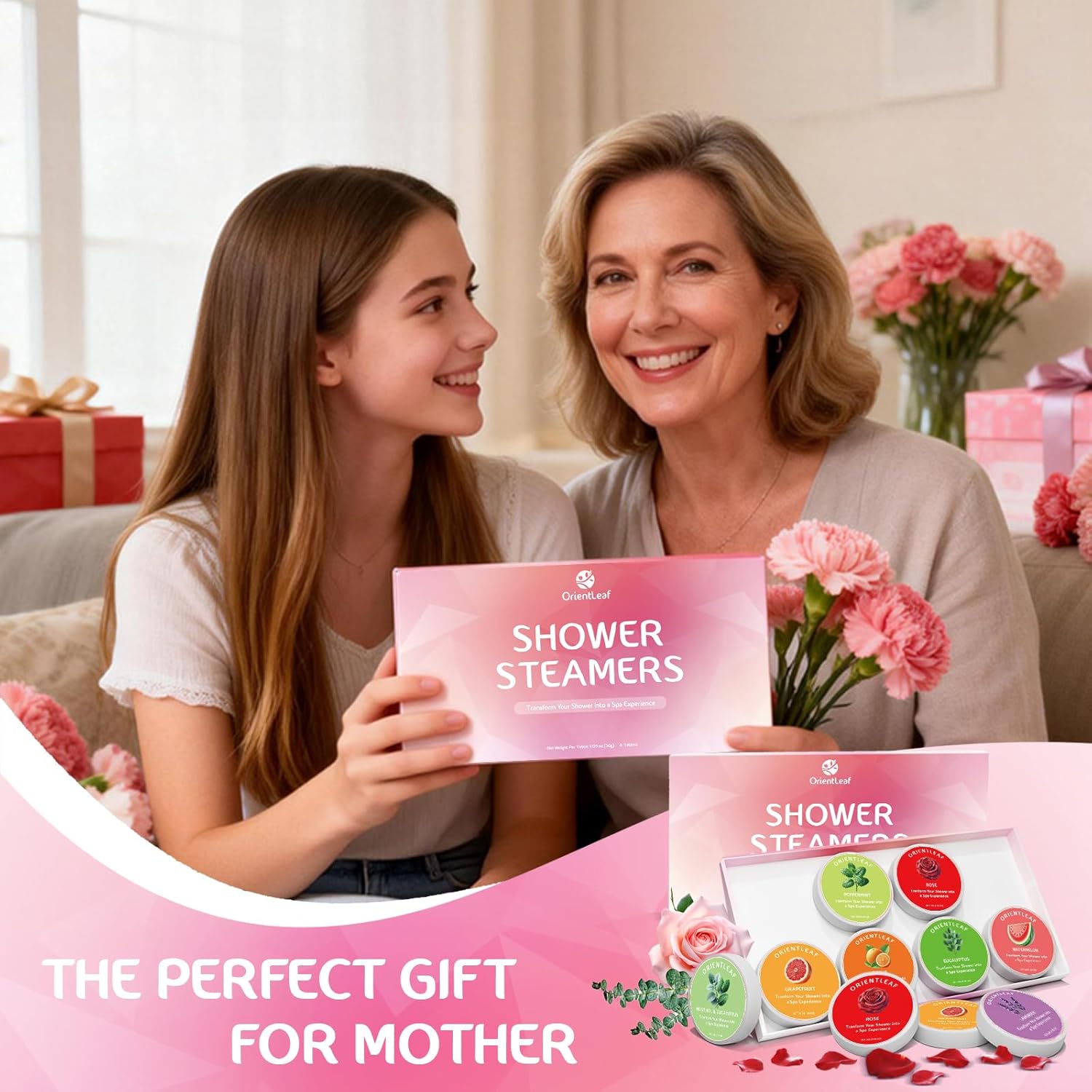 Thumbnail 1 de ORIENTLEAF Vaporizzatore per doccia con bombe da doccia aromaterapia, set da 8 pezzi (8 profumazioni)