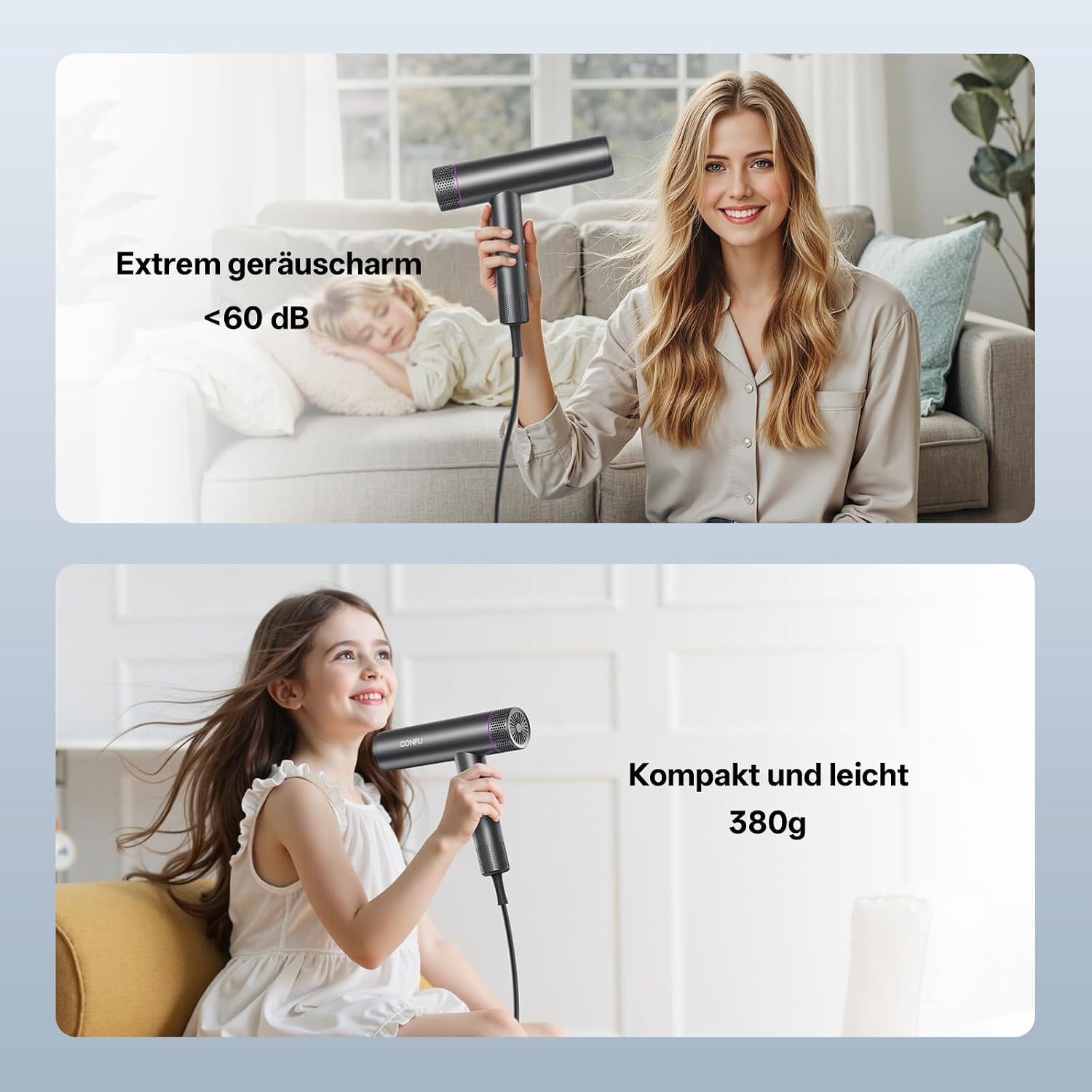 Thumbnail 5 de CONFU Fön Ionen 1700W faltbar für Reisen