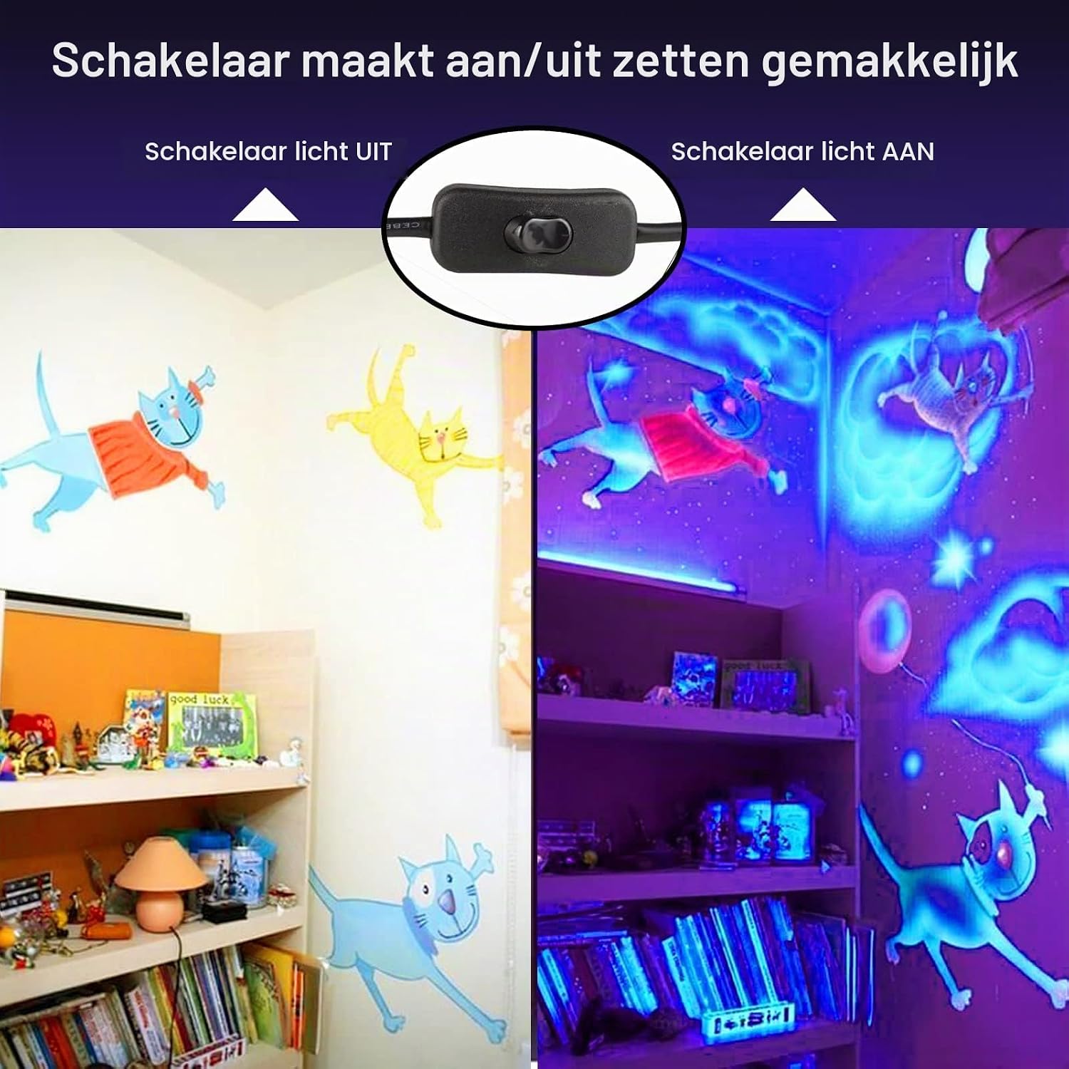 Detalle de CREATESTAR 2pack150W-DE uv-blacklight-schijnwerpers, 395–400 nm, IP65