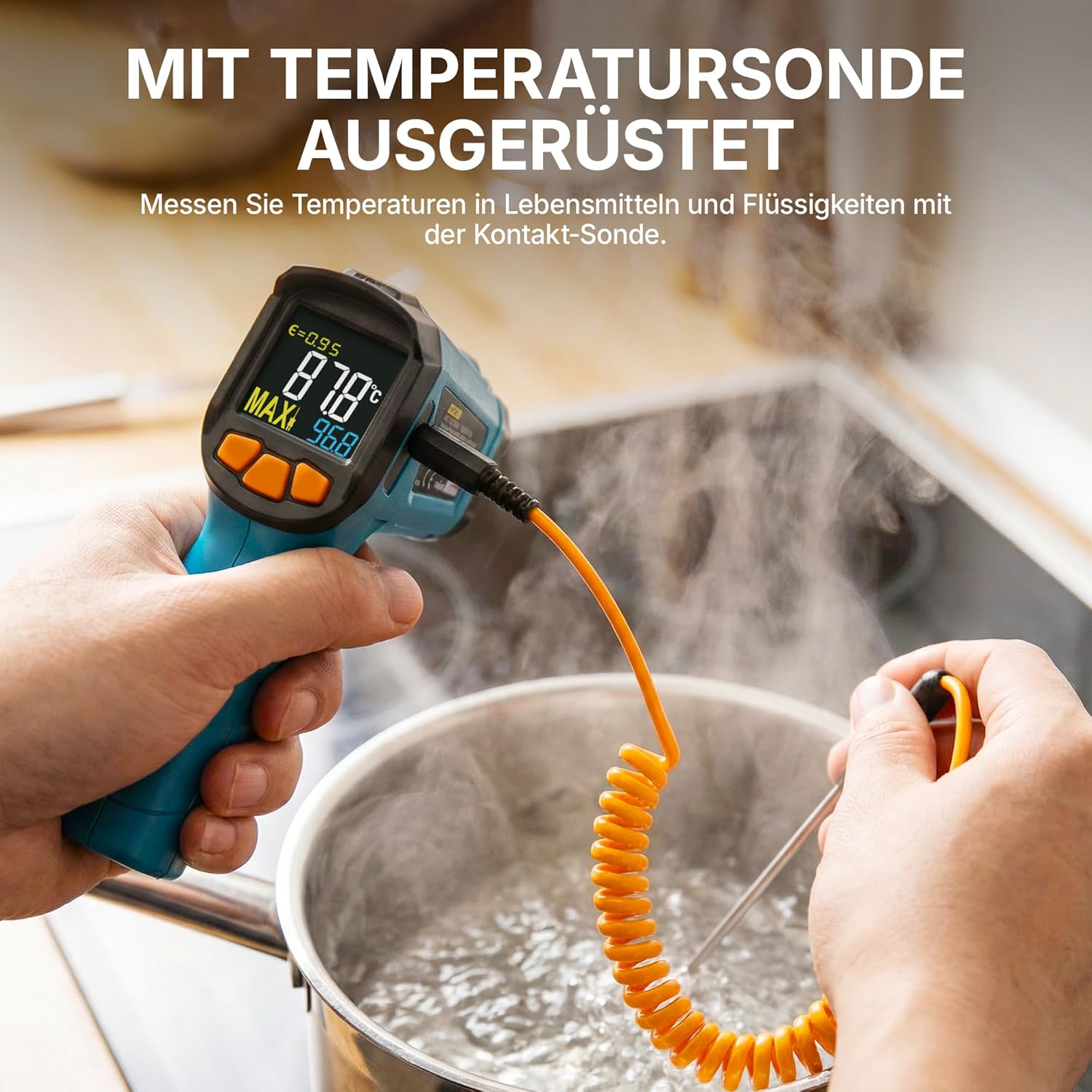 Thumbnail 5 de Tilswall IR Infrarot Thermometer 800°C