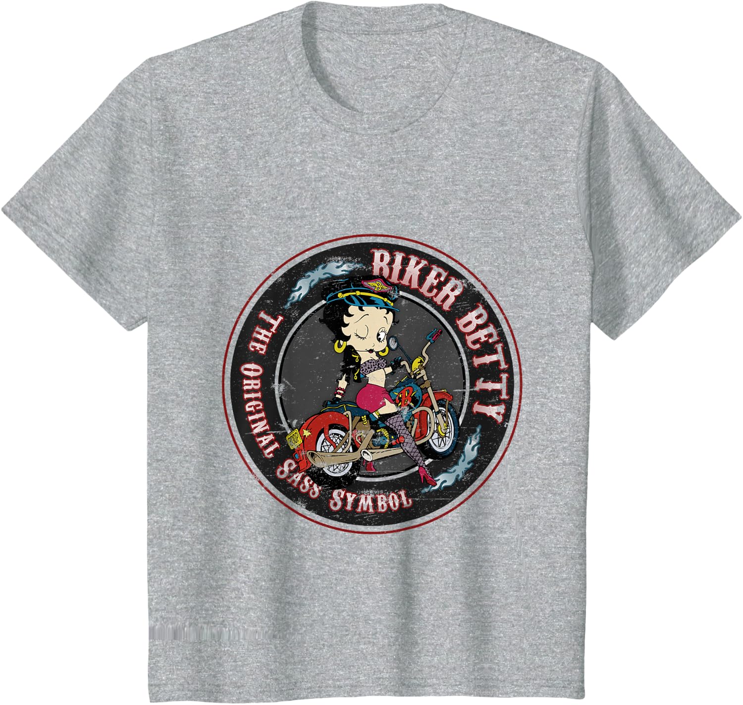 Thumbnail 3 de Betty Boop T-Shirt Biker Betty Noir S