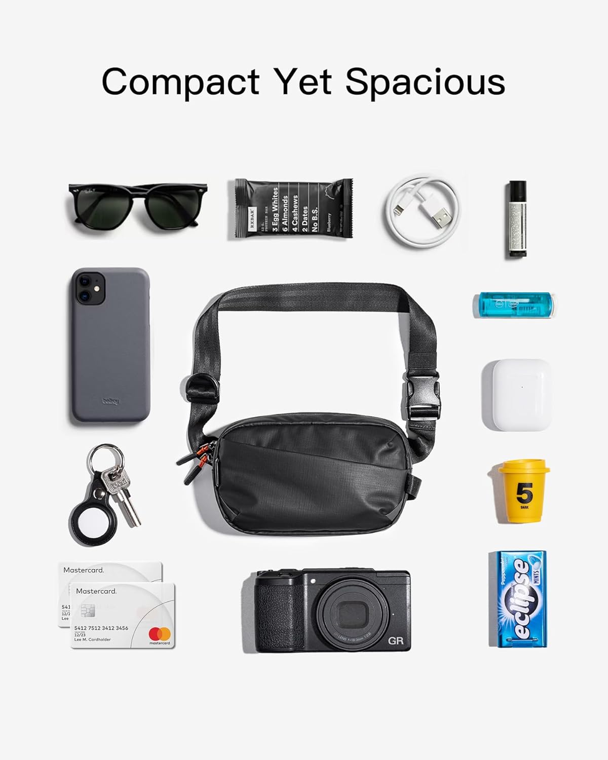 Thumbnail 6 de Inateck Sling Bag X-Mini: Durable Fanny Pack with RFID Blocking