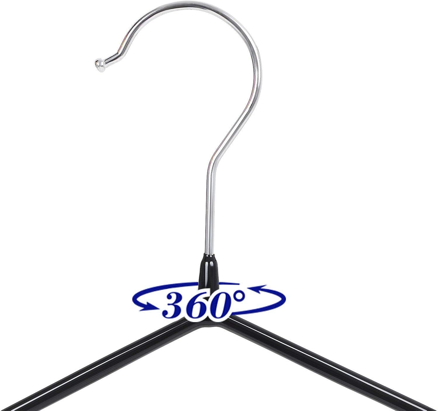 Detalle de SONGMICS CRI33B-20 Metal Clothes Hangers, 20-Pack, Non-Slip, Slim Design