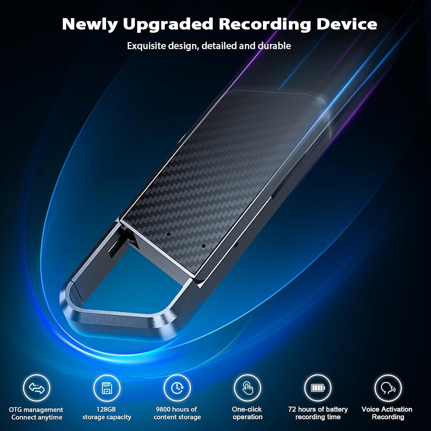 Thumbnail 1 de NekSide Voice Recorder 128 GB for meetings