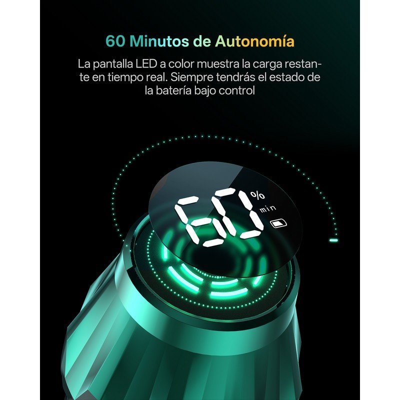 Detalle 2 de Aspiradora sin Cable Vactidy V15MAX 76KPa | 60 min autonomía, 1,5 L y función fregado