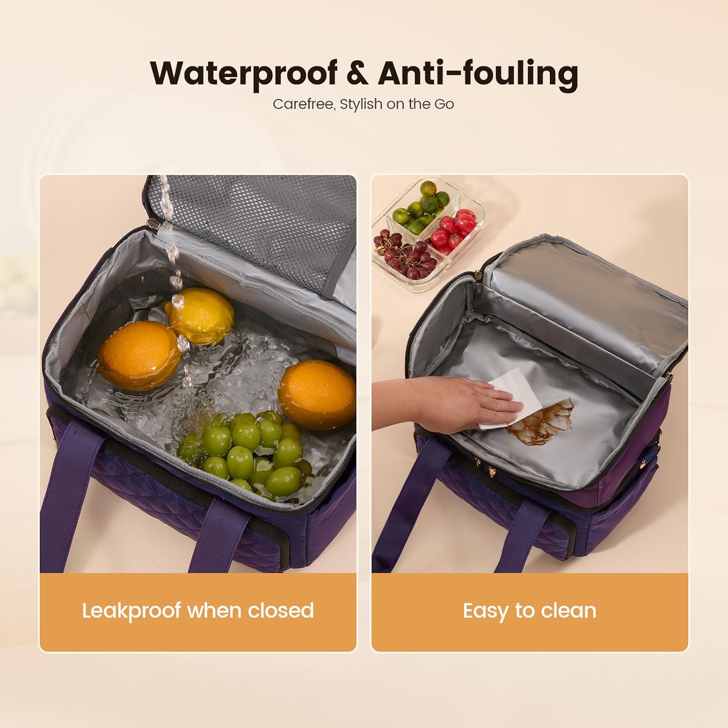 Detalle de LOVEVOOK Insulated Lunch Bag 15L