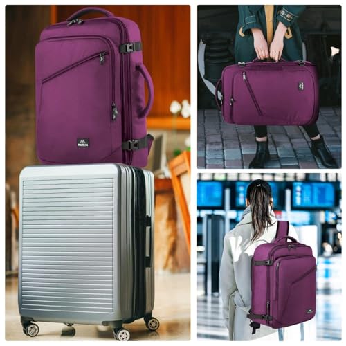 Detalle 1 de MATEIN Mochila Cabina 40x30x20 Extensible – Travel Backpack para Aerolíneas (Vueling)