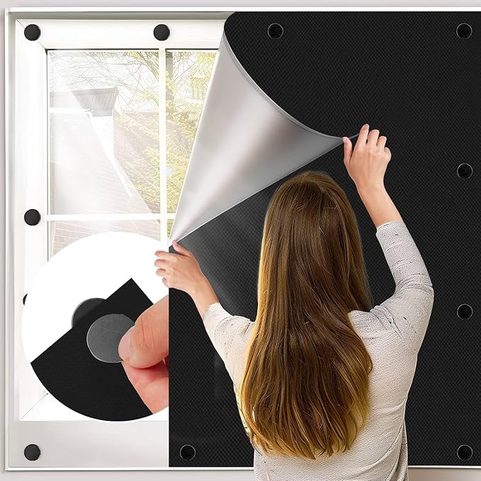 BKSAI Estor Opaco Magnético para Ventana 400x145cm 🛡