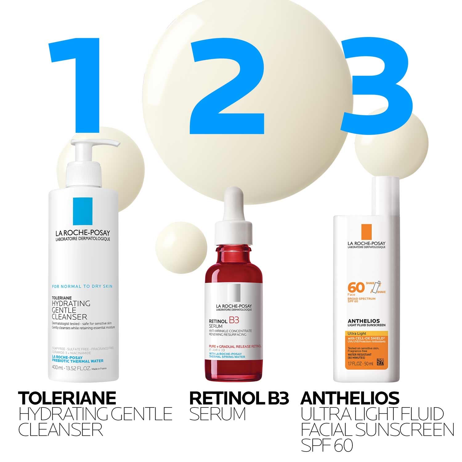 Detalle de La Roche Posay Anti-Falten Serum-Konzentrat – Retinol B3 für normale bis empfindliche Haut, 30 ml