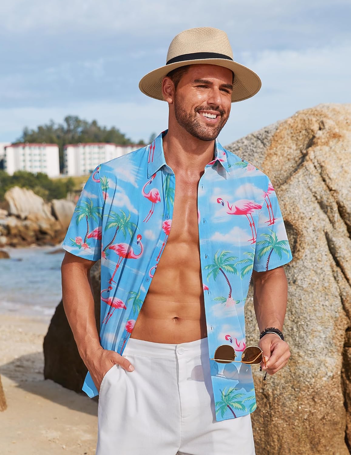 Thumbnail 1 de COOFANDY Hawaii Hemd Männer – Sommerhemd Kurzarm, Strandlook & Urlaubshawaii