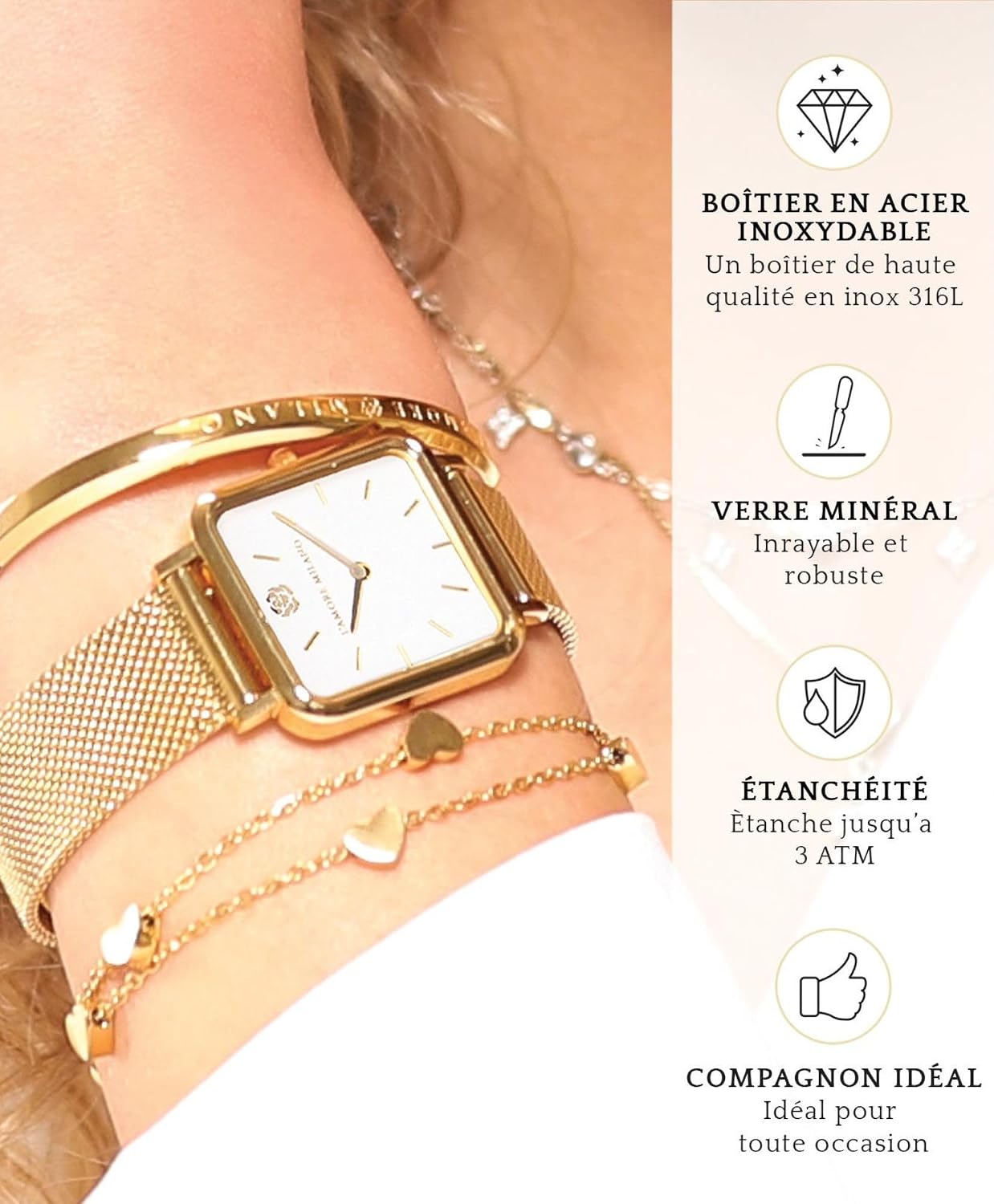 Detalle 2 de L'AMORE MILANO NOEMI montre femme 24 mois