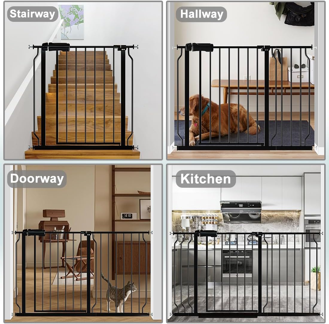 Thumbnail 6 de Fairy Baby W046Black Extra-Wide Baby Gate, 53–57.5-Inch Pressure-Mounted