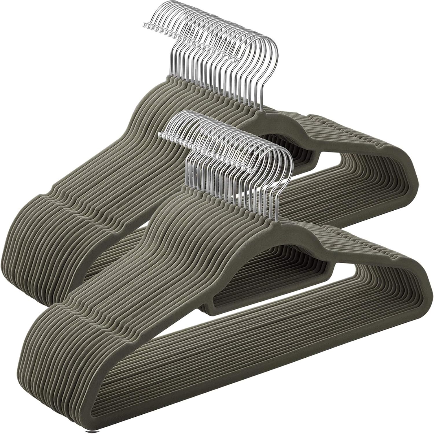 Detalle de SONGMICS CRF50V Perchas de terciopelo 50 unidades 43,5 cm