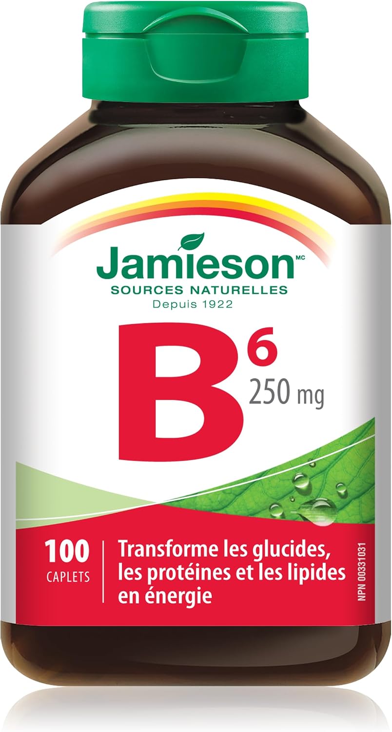 Detalle 2 de Jamieson Laboratories 64642020192 Vitamin B6 250 mg Caplets, 100 Count