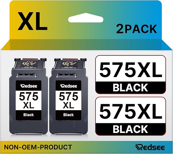 Detalle de Redsee PG-575XL Cartuchos Compatibles para Canon Pixma TS3550i🖨