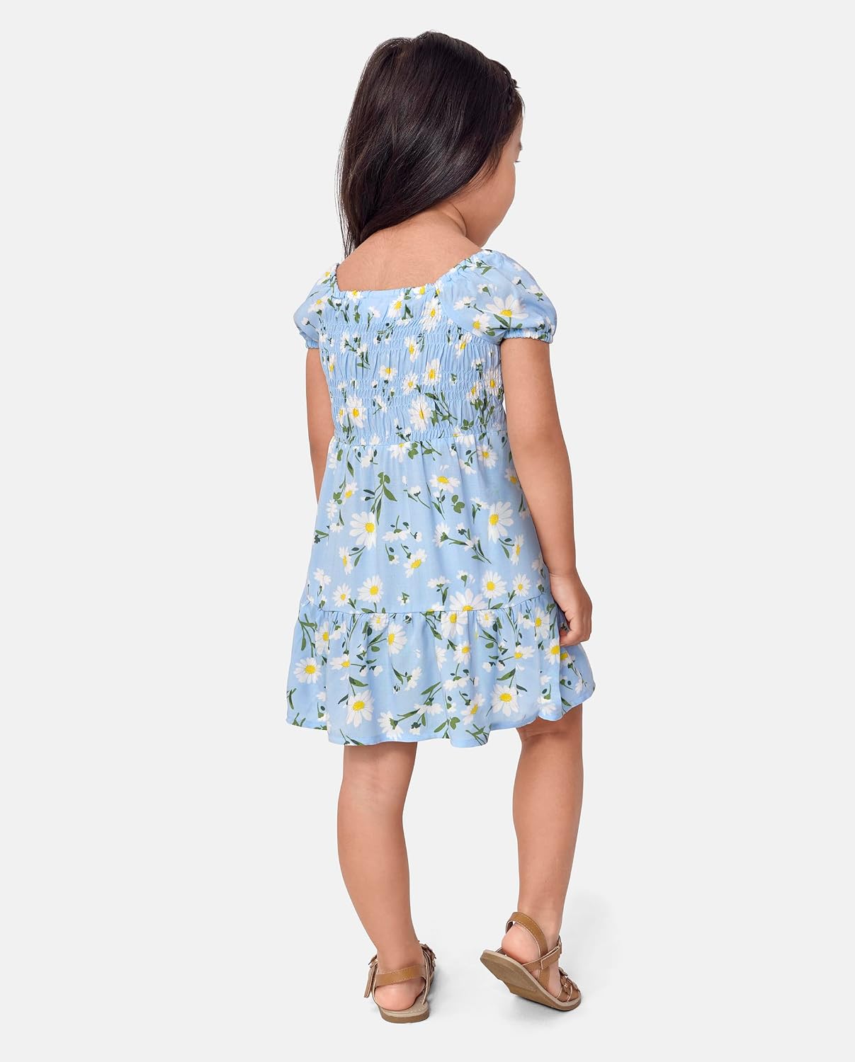 Detalle 1 de The Children's Place Baby-Girls and Toddler Short Sleeve Casual Dress, Daisy Print