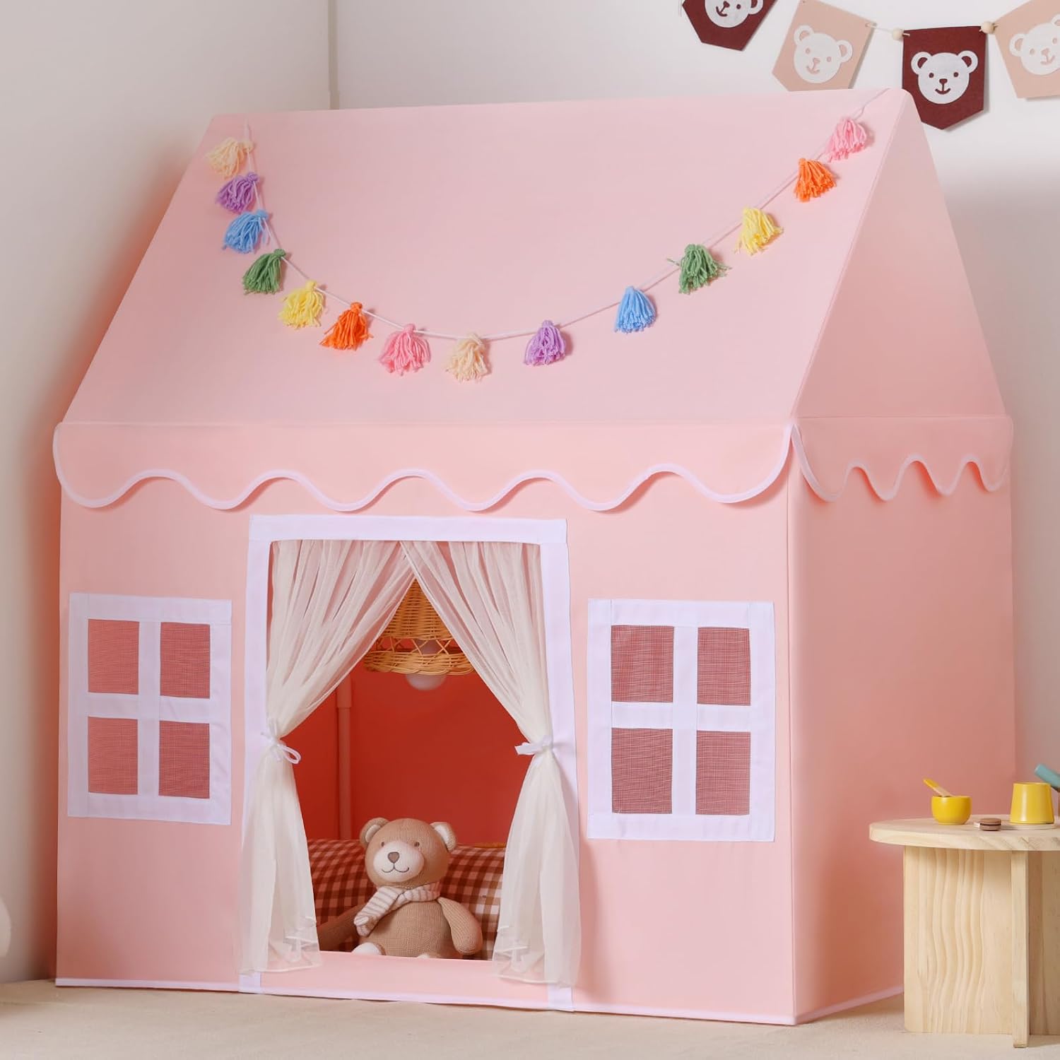 Thumbnail 6 de Wilwolfer Kids Play Tents Indoor Princess PlayHouse