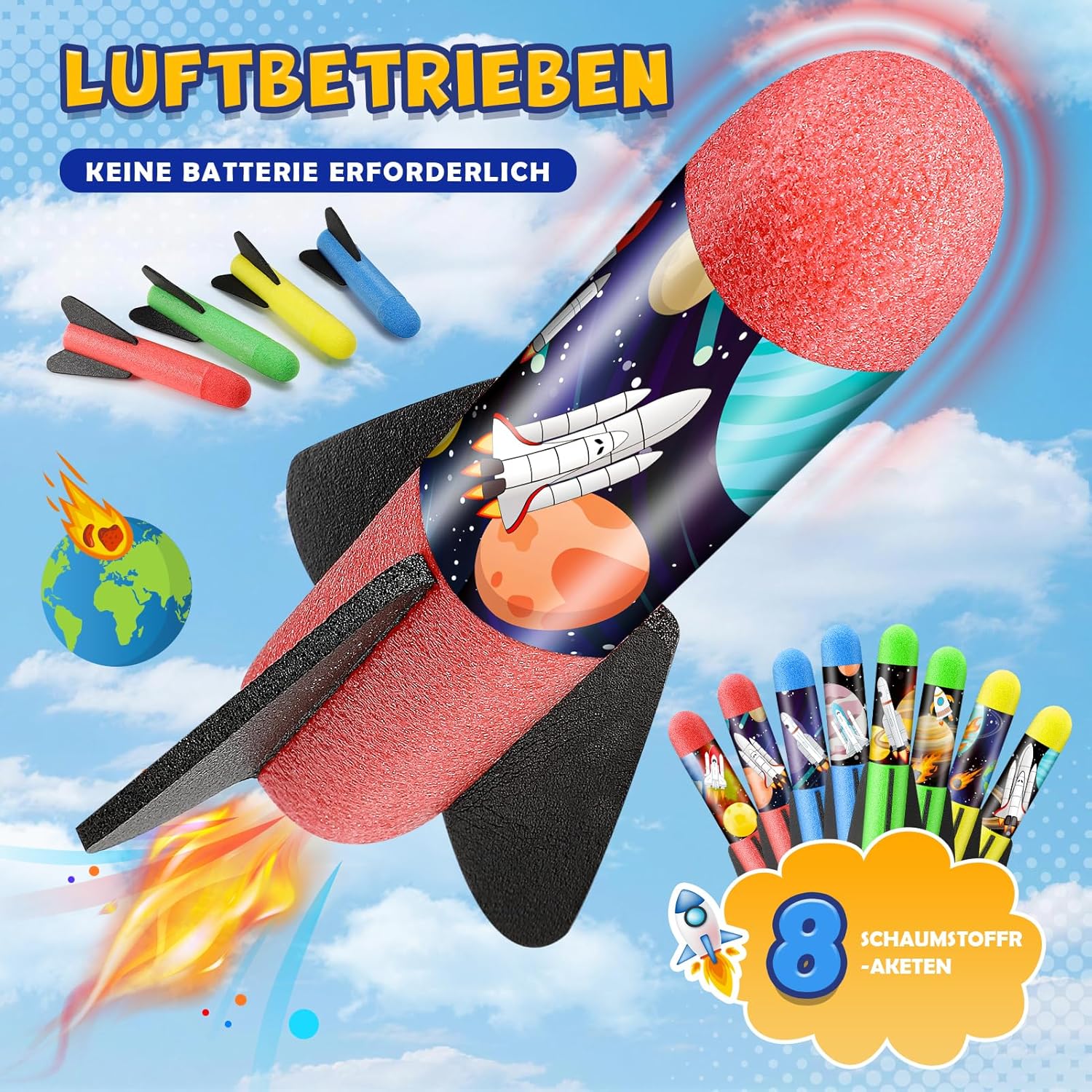 Thumbnail 3 de Anginne Raketen-Spielzeug aus Schaumstoff – Outdoor-Cohetes für Kinder ab 3 Jahren