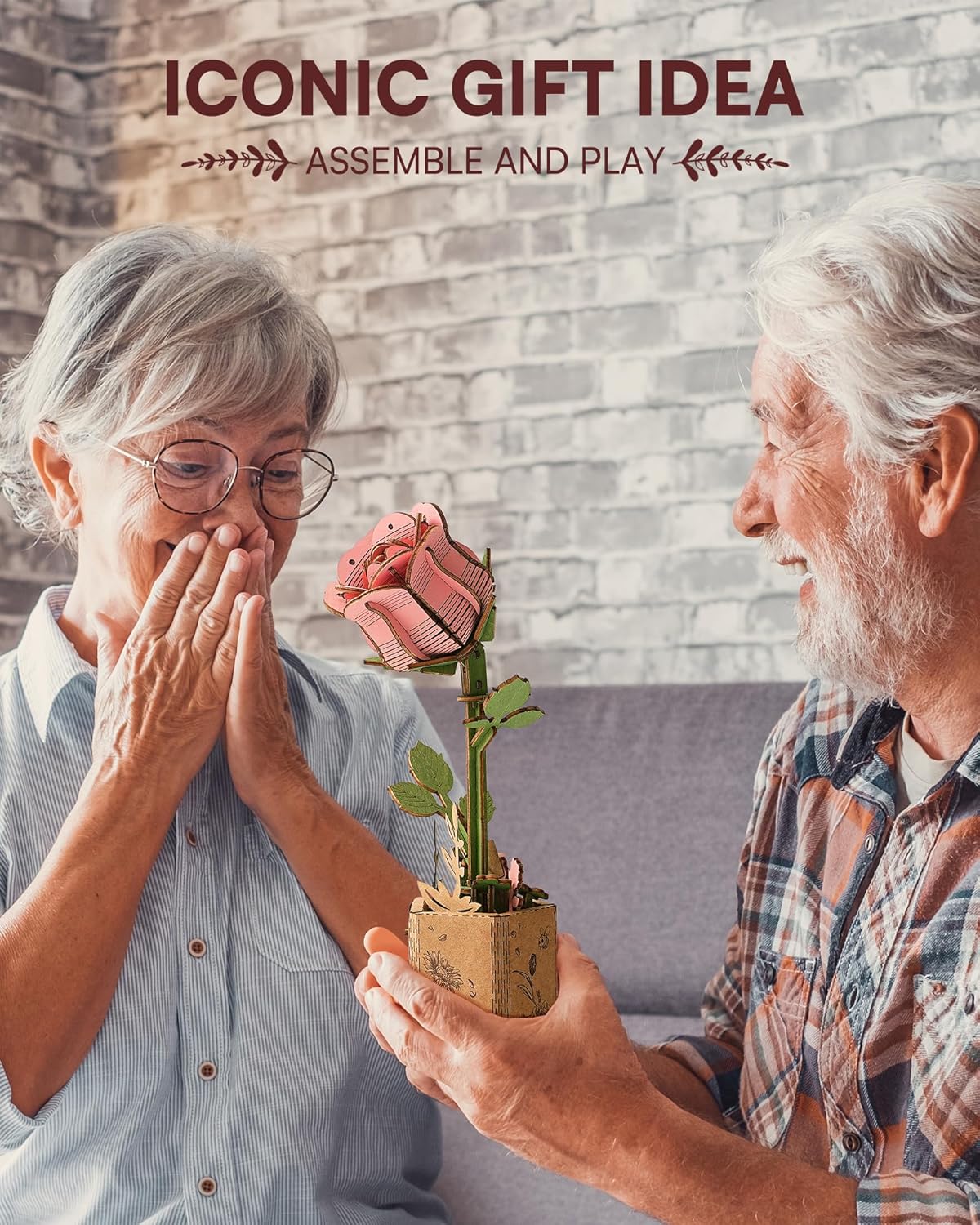 Thumbnail 4 de ROWOOD 3D Puzzle Pinke Rose 🧩