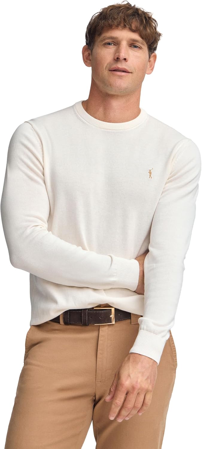 Detalle de Polo Club Basic herentrui met V-hals, logo en 100% katoen