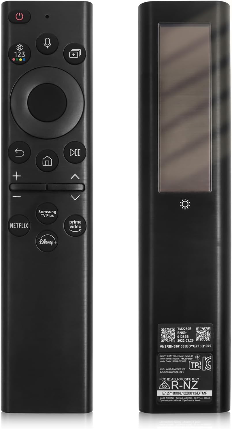 Detalle de ExploreHome BN59-01391A Solar Voice Remote Control Replacement for Samsung Neo QLED 8K HDR Smart TVs