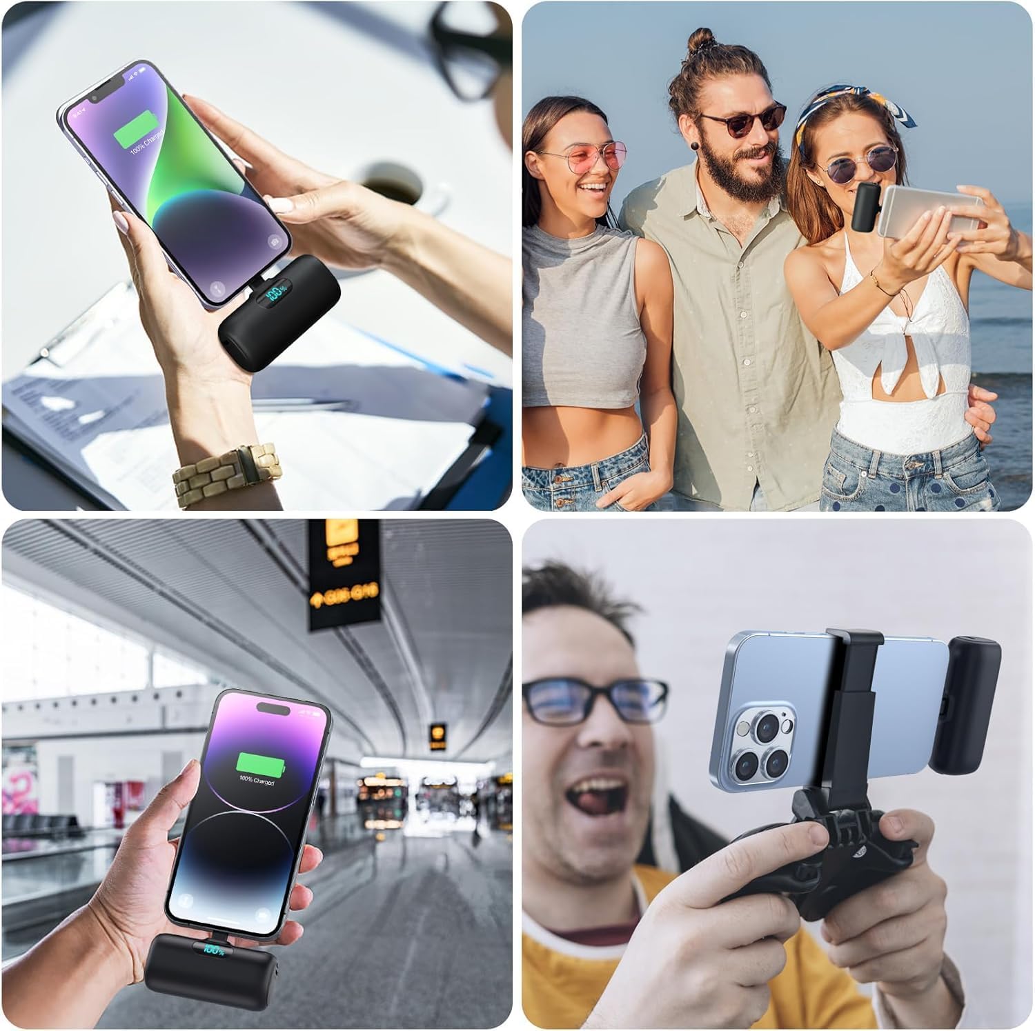 Detalle 2 de 5000mAh Mini Power Bank for iPhone with 15W PD Fast Charging