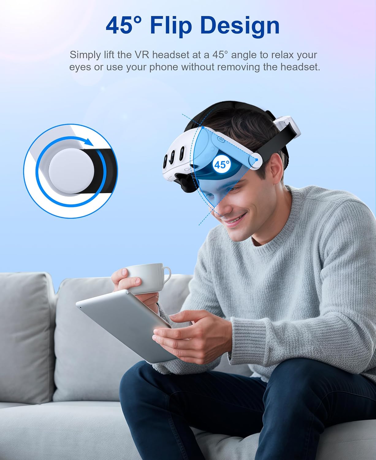 Thumbnail 4 de ALEEMTRY Adjustable Head Strap Replacement for Meta Quest 3S/Quest 3/Quest 2