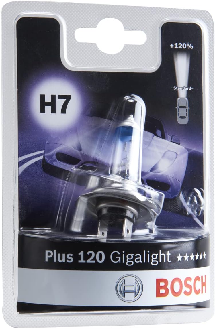 Thumbnail 5 de Bosch H7 Plus 150 Gigalight halogen headlight bulbs (477) – PX26d, 12 V 55 W, pack of 2