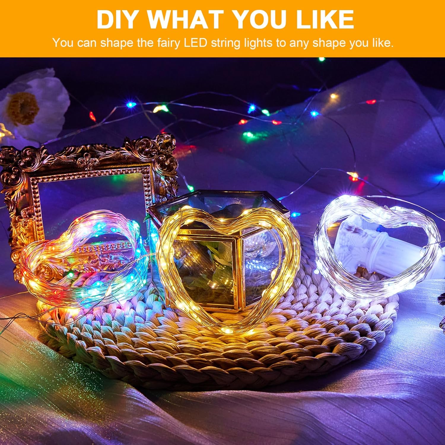 Thumbnail 3 de Lichterketten Batterie Timer (2 Stück) mit 10 m Kupferdraht und 100 LEDs – 8 Modi, 8 Helligkeitsstufen, IP65