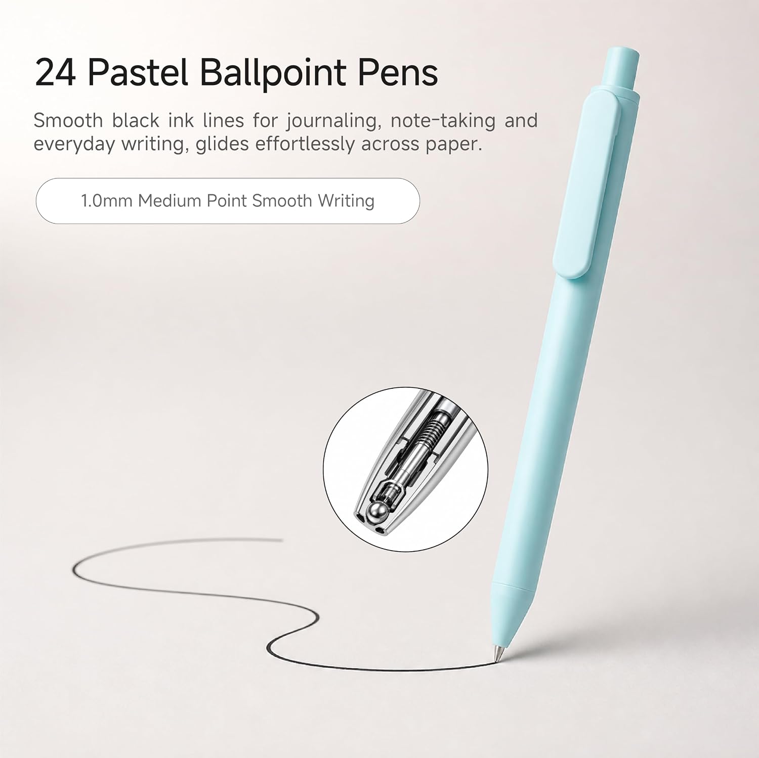 Detalle 2 de WY WENYUAN Ballpoint Pens, 24-Pack