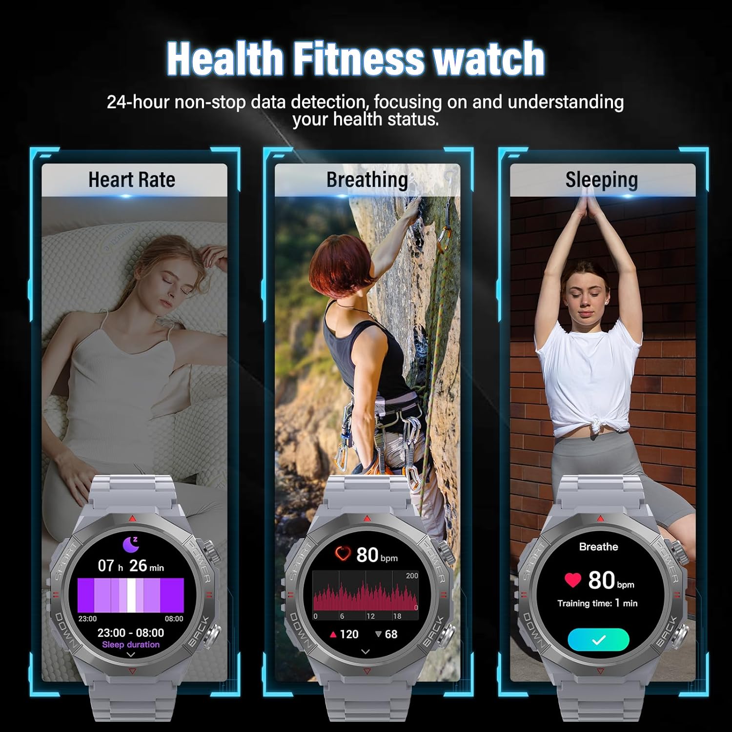 Thumbnail 3 de Military smartwatch 1.39 inch HD