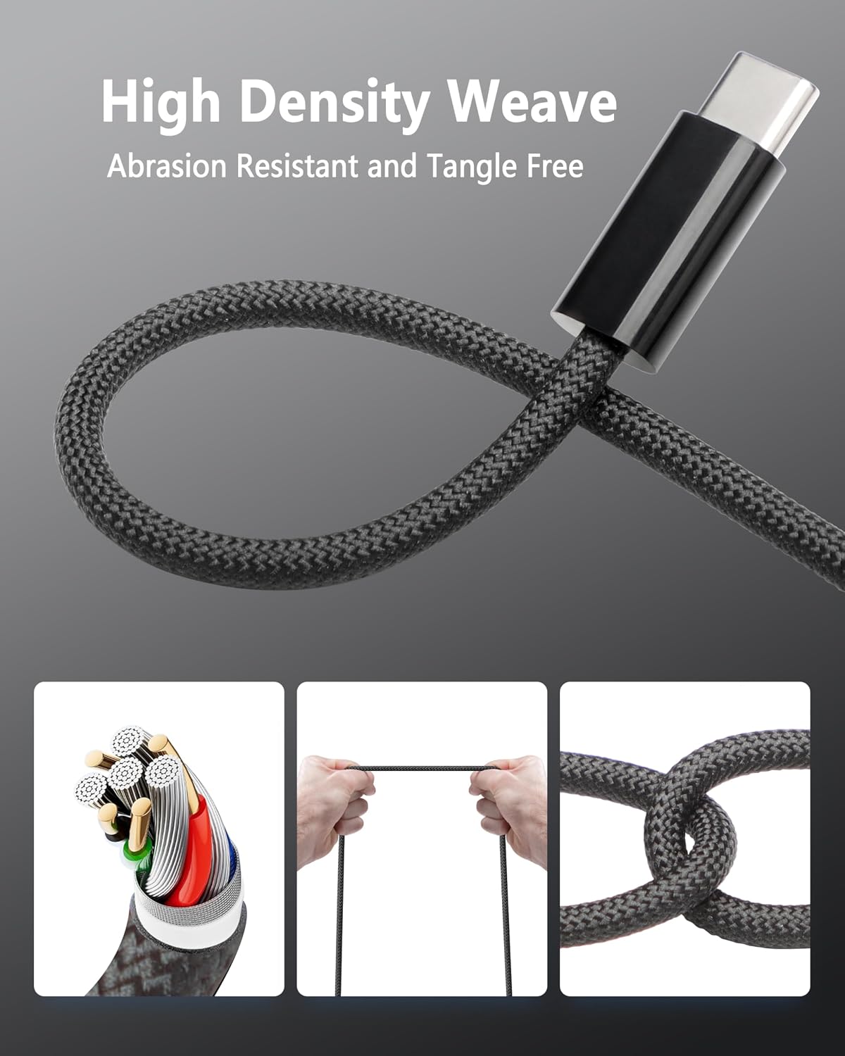 Detalle 2 de DERLULU Magnetic Charger Cable, 6.6 ft