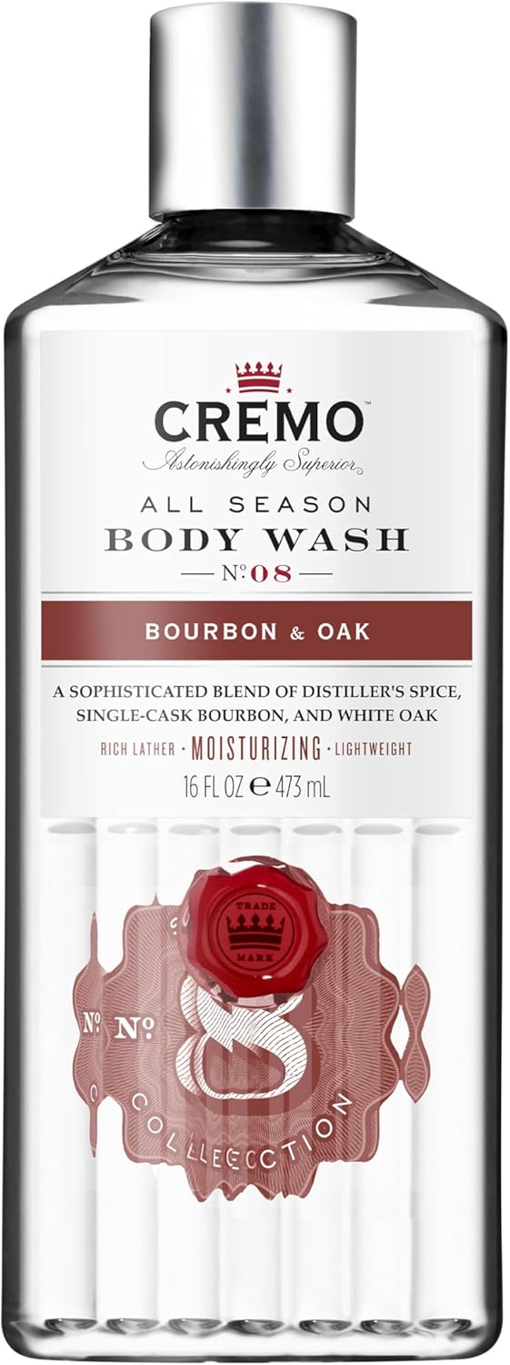 Detalle de CREMO BAGNODOCCIA CORPO BOURBON & QUERCIA – Gel doccia schiumoso e idratante, 473 ml