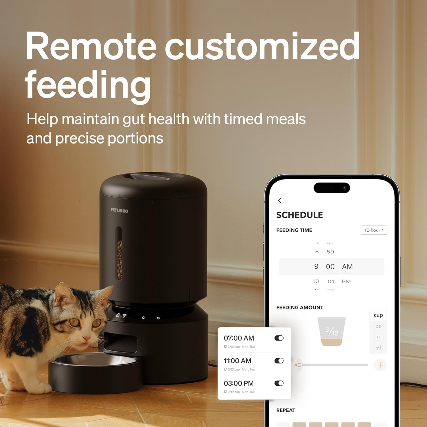 Detalle 2 de PETLIBRO Automatic Cat Feeder 5L