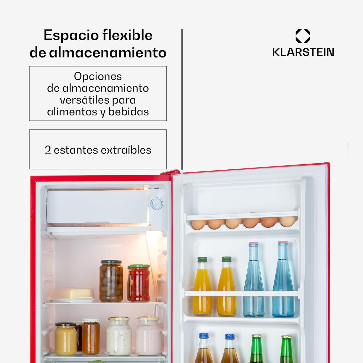 Thumbnail 4 de KLARSTEIN Beercracker 😎 Nevera 90L con Compartimentos y Abrebotellas