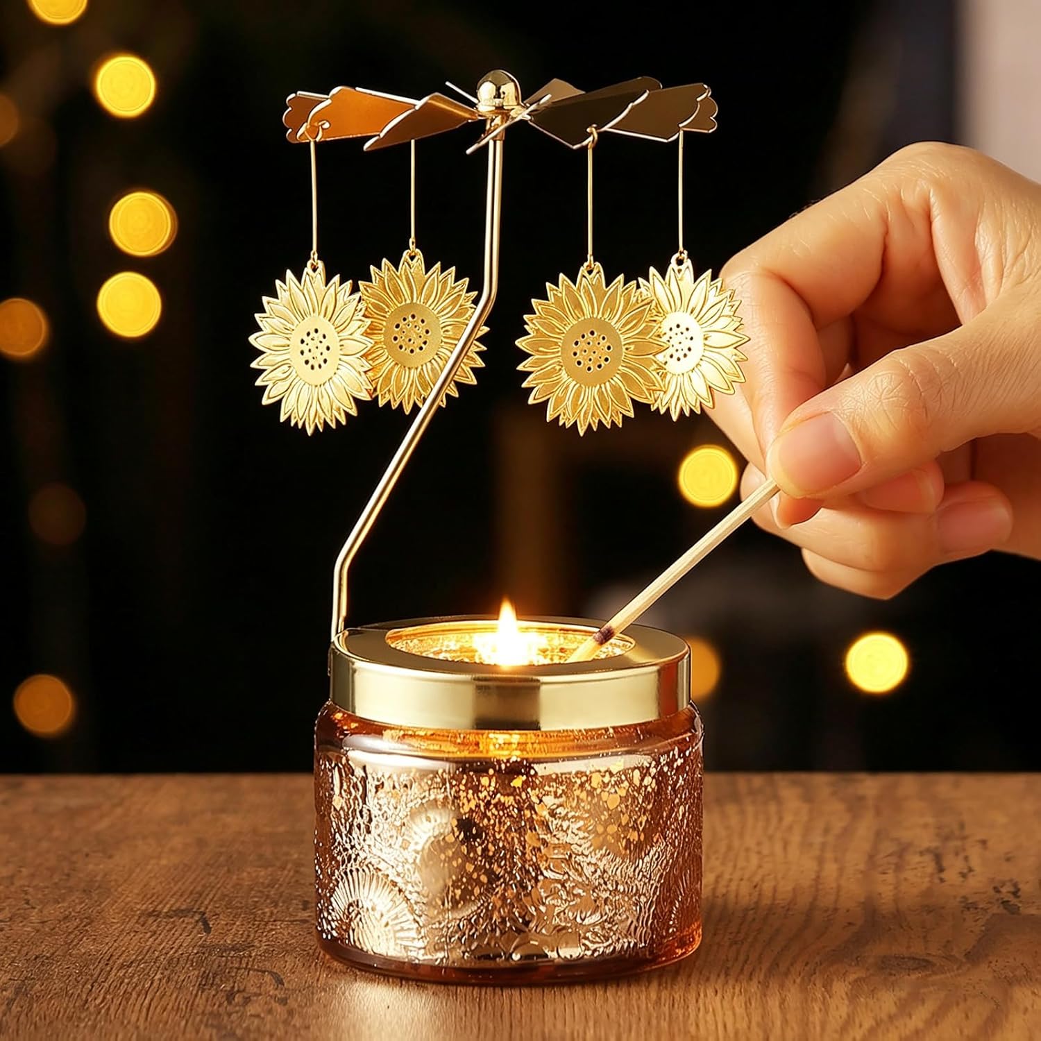 Thumbnail 1 de DAISRED Sunflower Rotatable Scented Candle — Unique Gift for Mom, Wife, Daughter & Friends