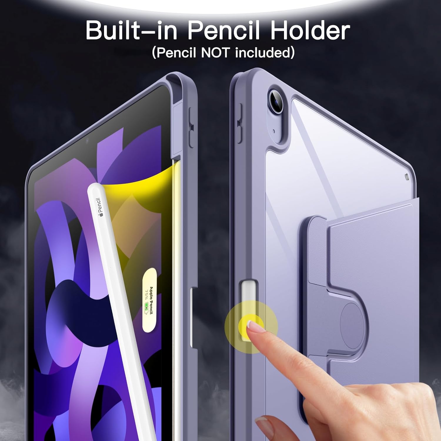 Thumbnail 4 de JETech Rotating Case for iPad Air 11‑inch 360° rotation