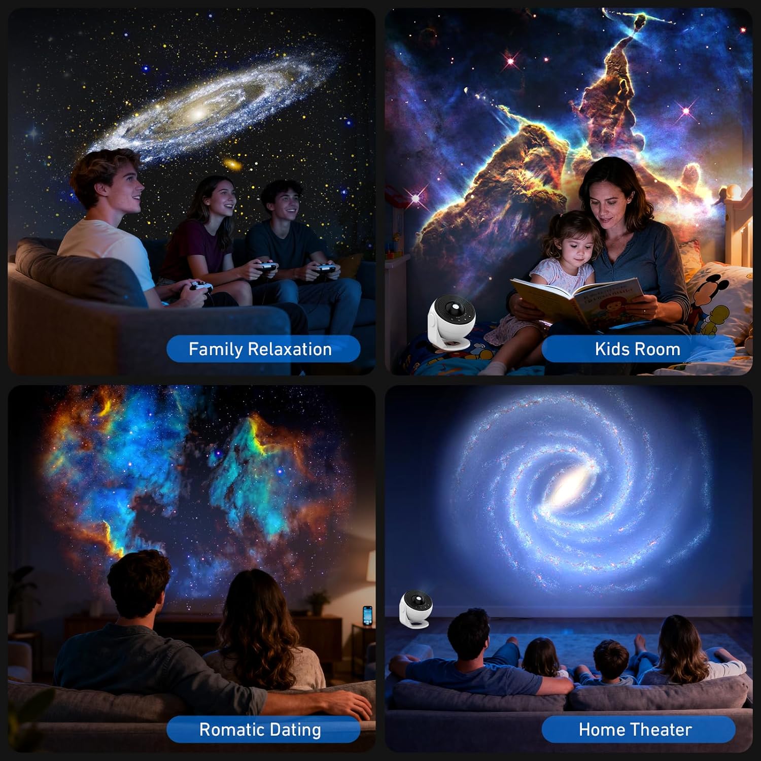 Thumbnail 6 de YunLone Proiettore Stella Soffitto 13-in-1: Galaxy Planetario con Timer e Nebulose